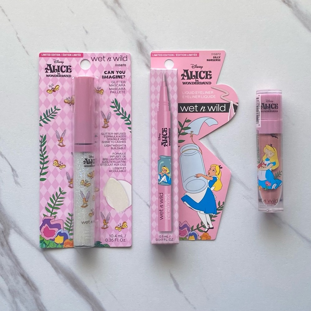 Alice in Wonderland x Wet n Wild 3pc eye makeup set